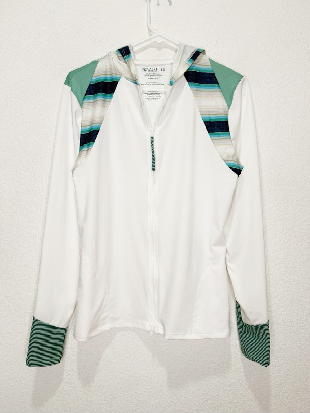 Carve Designs Full Zip Hood Hoodie UPF Sun Shirt